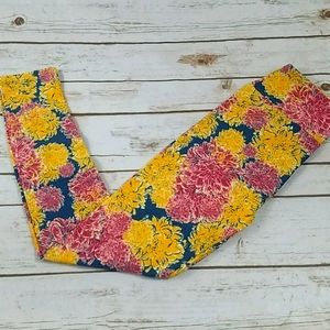 Lularoe Floral Print OS Leggings